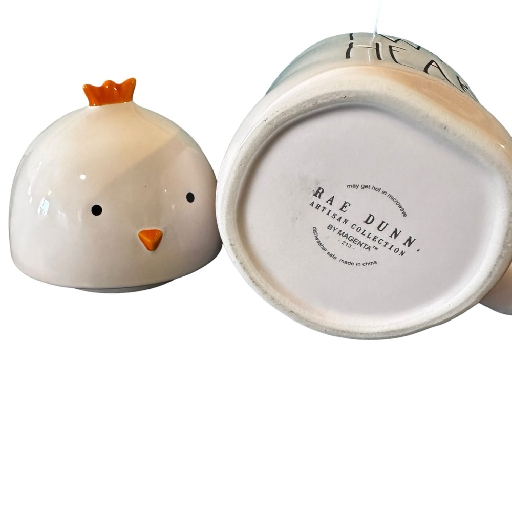 RAE DUNN “TWEET HEART” MUG WITH REMOVABLE CHICK TOPPER - Picture 9 of 9